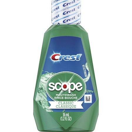 Procter & Gamble Mouthwash, Classic, Mint, 1.2oz, 180/CT, Green, PK180 PGC97506